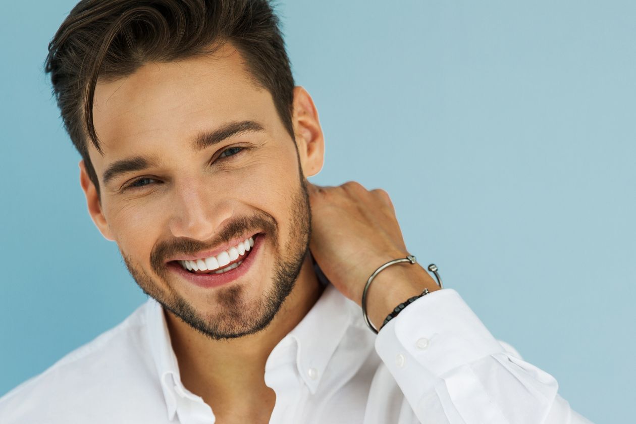 Portrait of sexy smiling male model | APEX Performance & Aesthetics in Sandy, UT